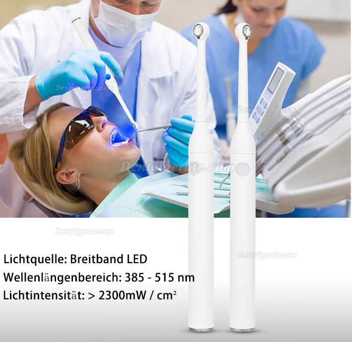 3H Dental Polymerisationslampe hohe Leistungsspektrum LED 2300mW/cm&sup2; Schwarz